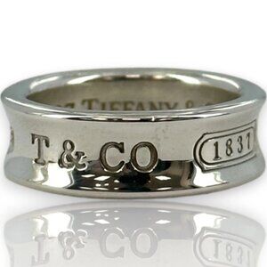 Vintage 1997 Tiffany & Co 1837 Collection Medium 6.8m Thick Band Ring